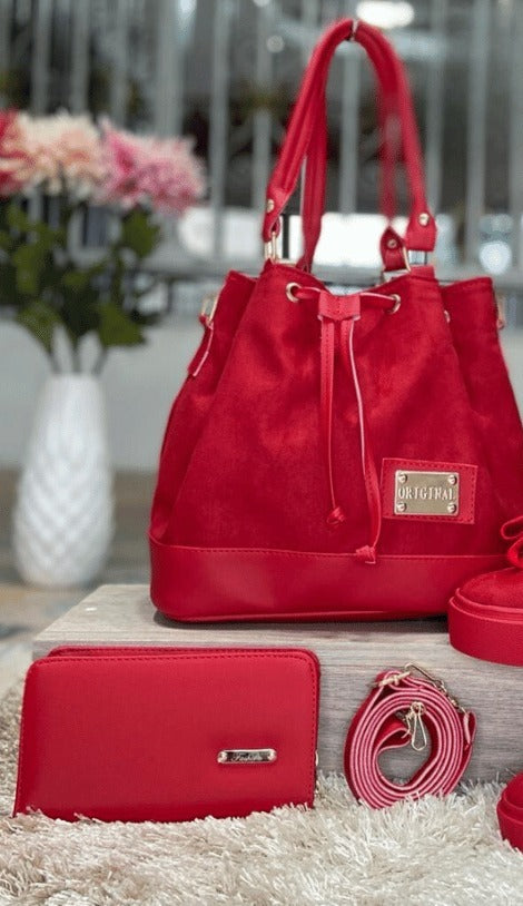 BOLSO+BILLETERA+CALZADO= TRIO LINCE