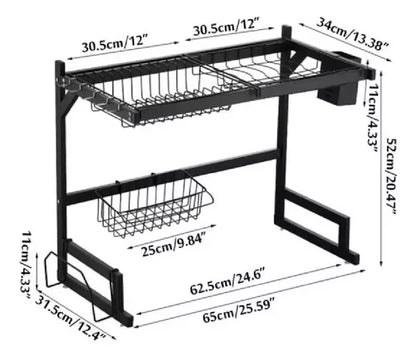 Rack escurridor de platos de 65 cm