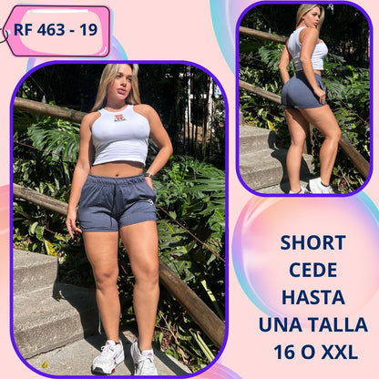RF 423 Conjunto Short Croptop T Unica
