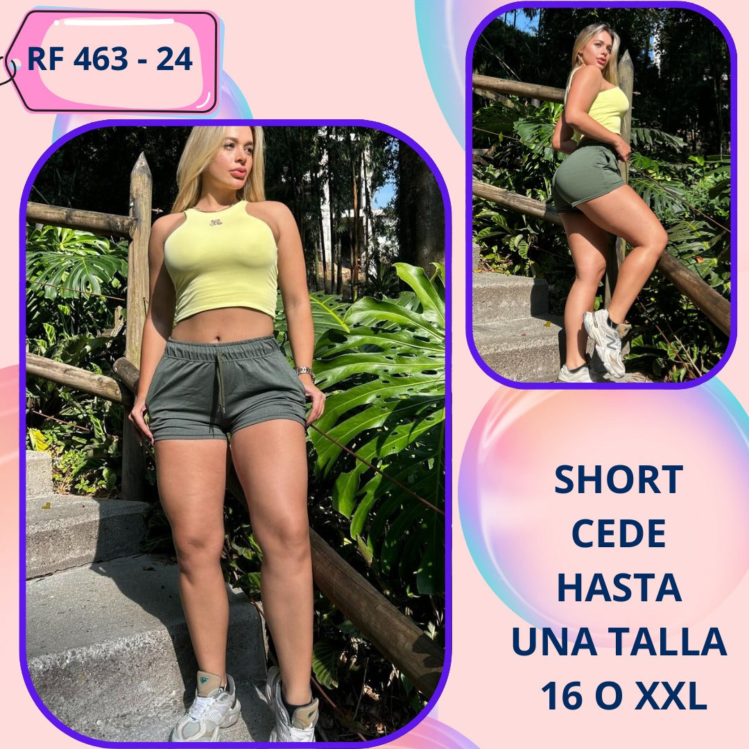 RF 423 Conjunto Short Croptop T Unica