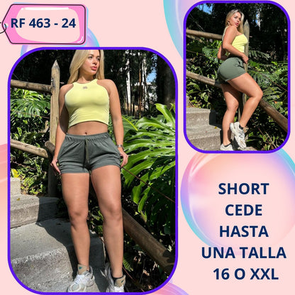 RF 423 Conjunto Short Croptop T Unica