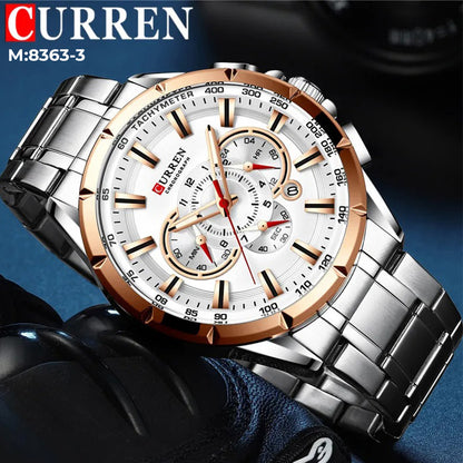 M 8363 CURREN RELOJ HOMBRE  PULSO ACERO