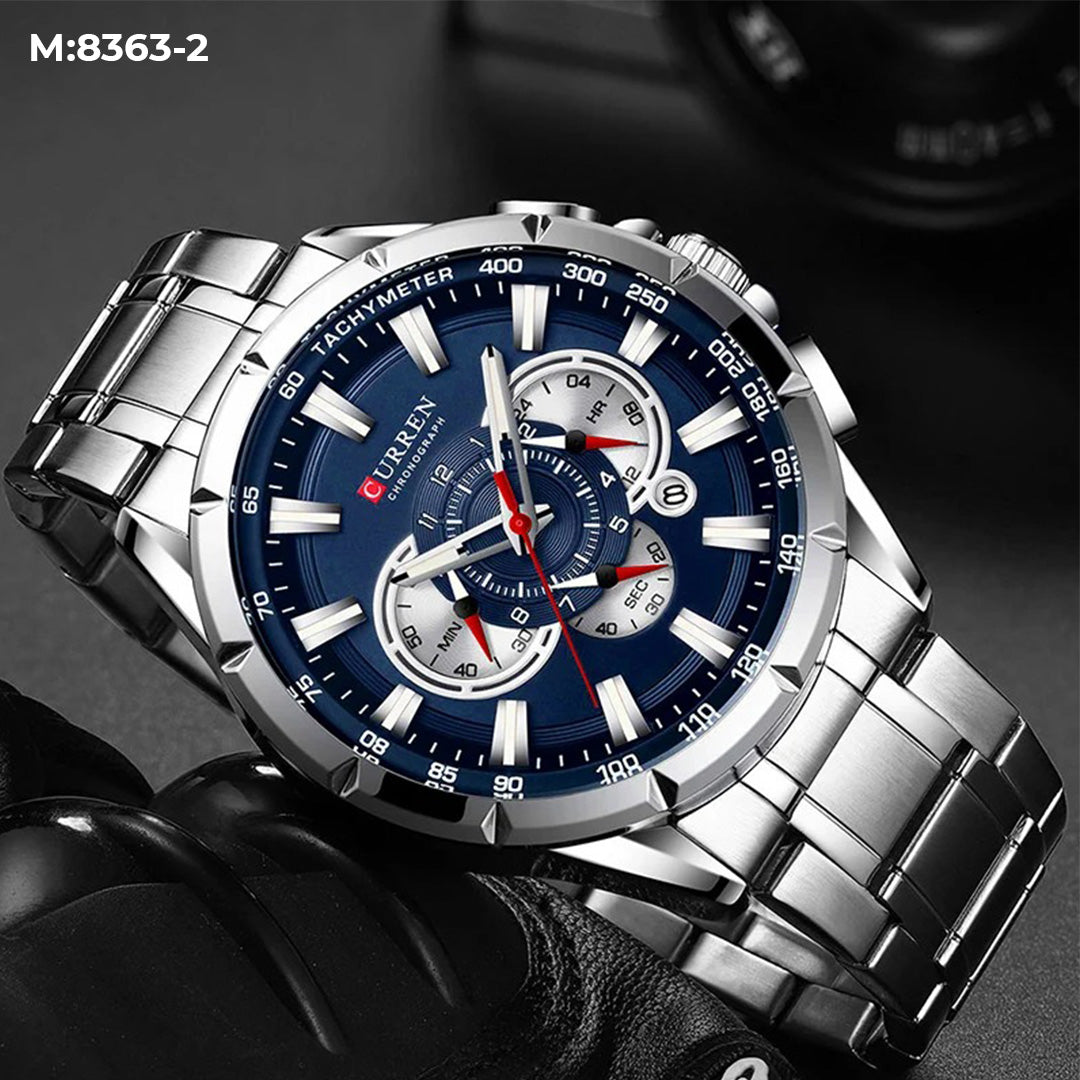M 8363 CURREN RELOJ HOMBRE  PULSO ACERO