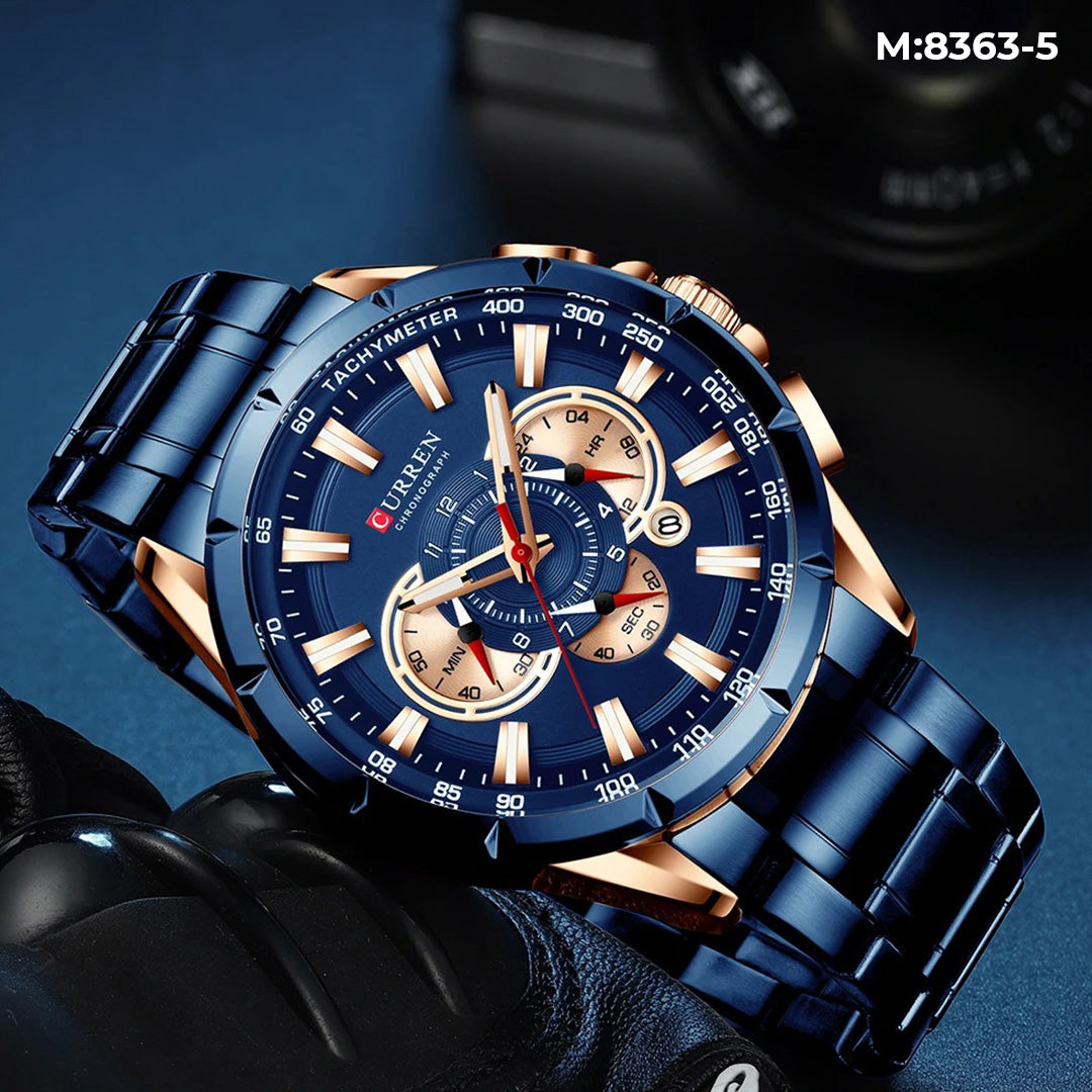 M 8363 CURREN RELOJ HOMBRE  PULSO ACERO