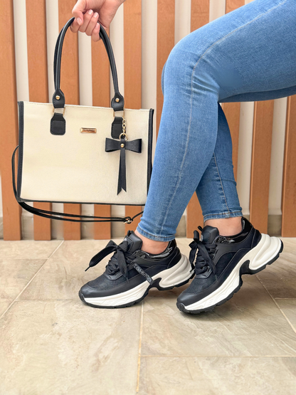 COMBO TENIS+BOLSO COQUETTE+CAJA