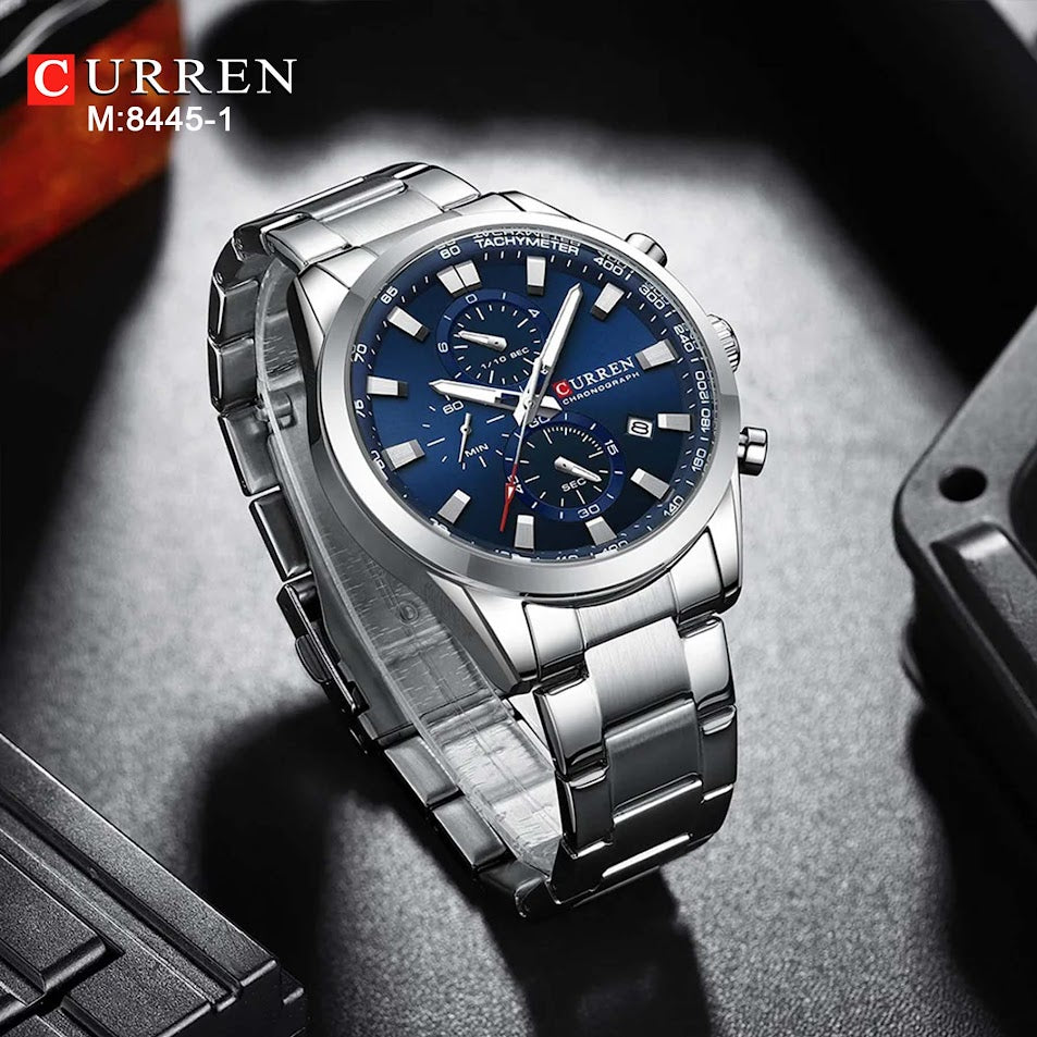 M 8445 CURRE RELOJ  METÁLICO CRONOGRAF