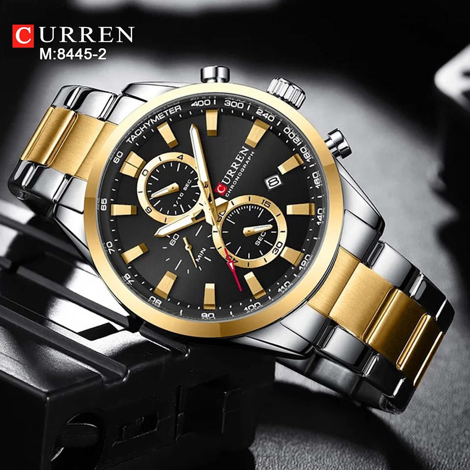 M 8445 CURRE RELOJ  METÁLICO CRONOGRAF