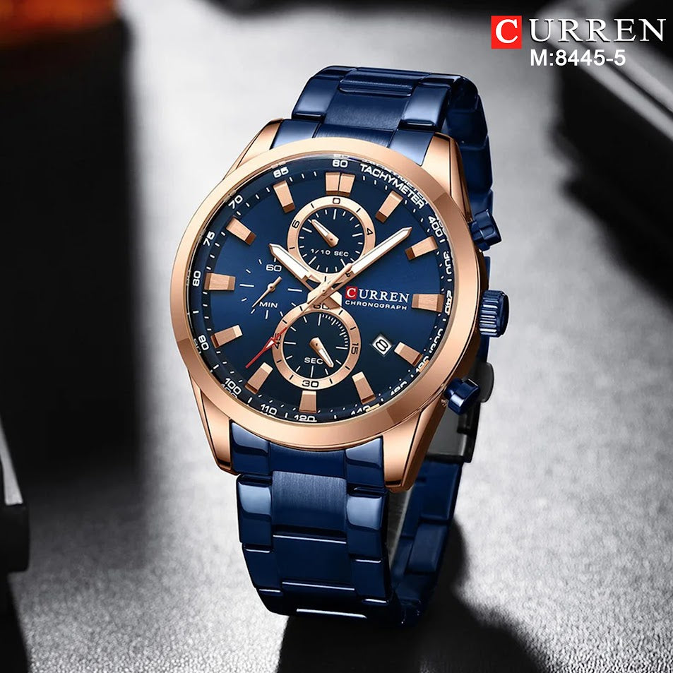 M 8445 CURRE RELOJ  METÁLICO CRONOGRAF