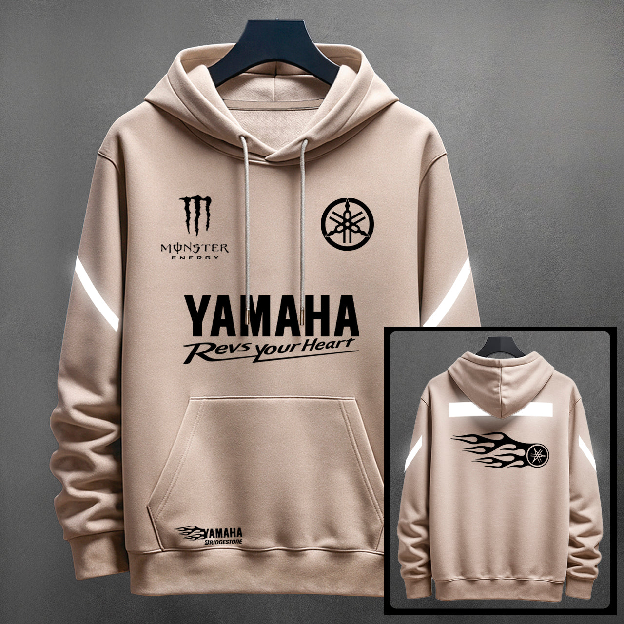 BUZO YAMAHA ESTAMPADO REFLECTIVO