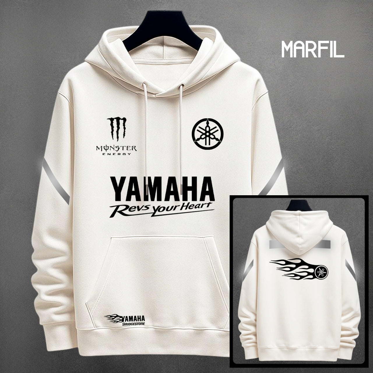 BUZO YAMAHA ESTAMPADO REFLECTIVO