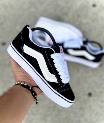 TENIS VANS EN CAUCHO 3D Negro Blanco