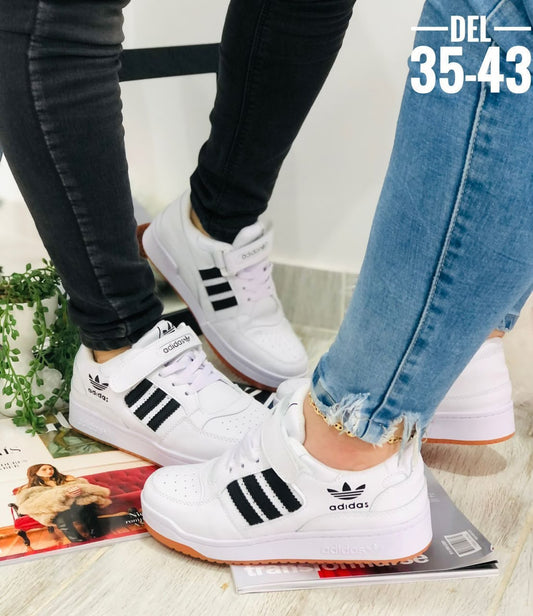 Adidas forum correa de dama y caballero