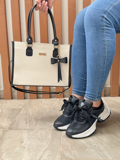 COMBO TENIS+BOLSO COQUETTE+CAJA