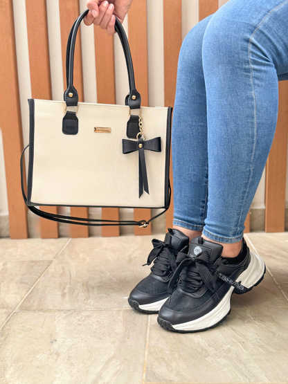 COMBO TENIS+BOLSO COQUETTE+CAJA