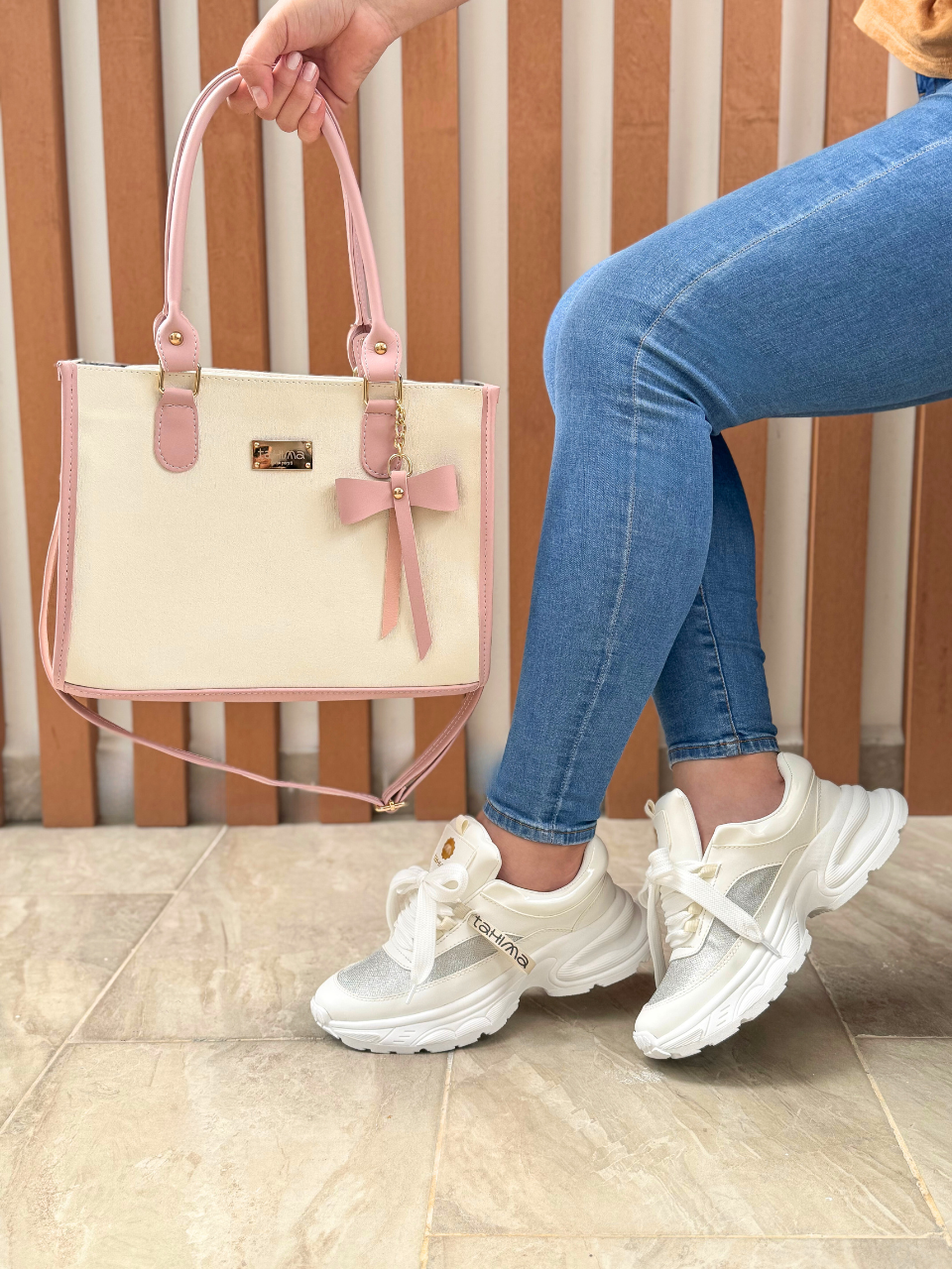 COMBO TENIS+BOLSO COQUETTE+CAJA