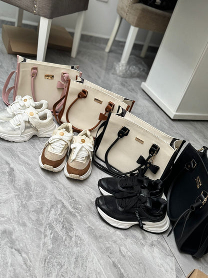 COMBO TENIS+BOLSO COQUETTE+CAJA
