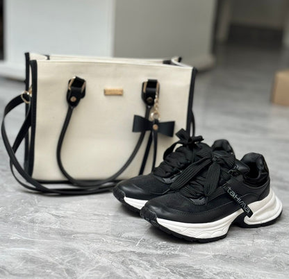 COMBO TENIS+BOLSO COQUETTE+CAJA